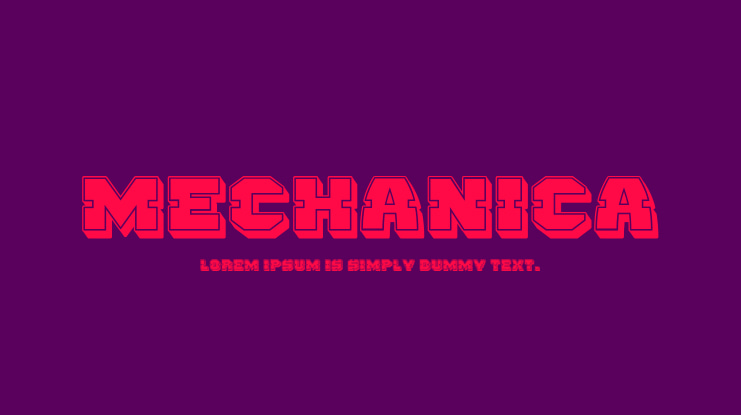 Mechanica Font