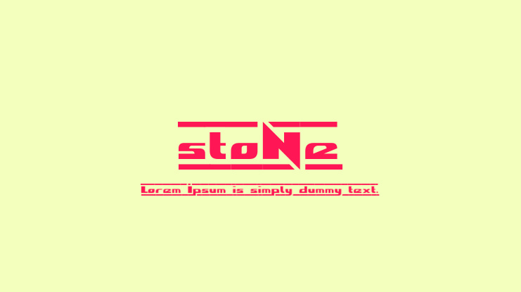 stoNe Font