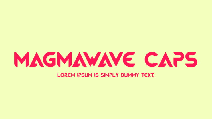 Magmawave Caps Font
