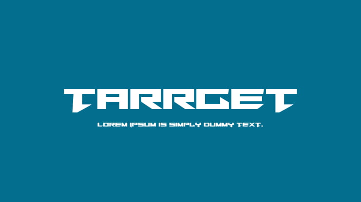Tarrget Font Family