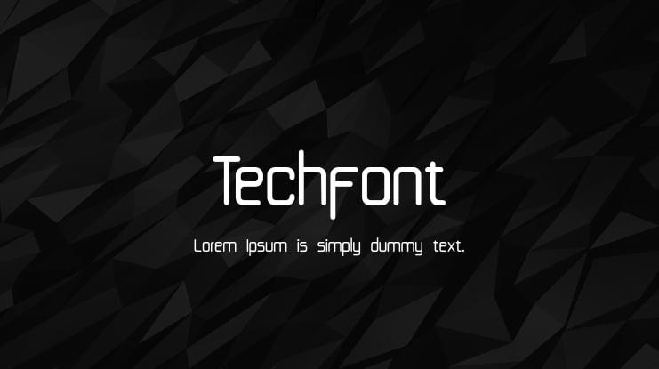 Techfont Font Family