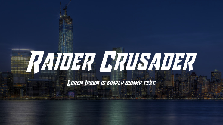 Raider Crusader Font Family