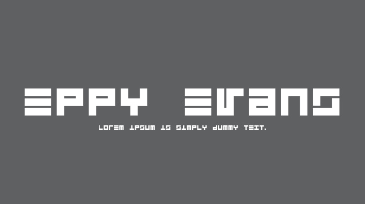 Eppy Evans Font Family