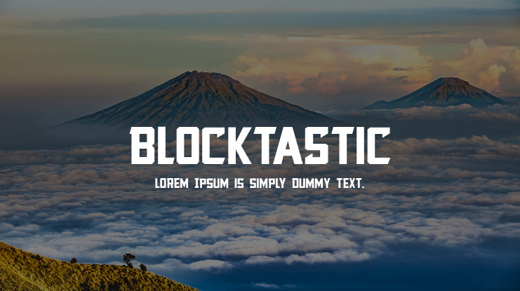 Blocktastic Font Family