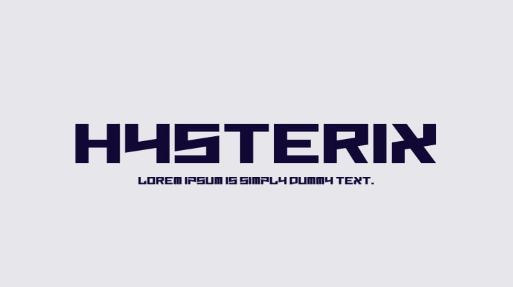 Hysterix Font