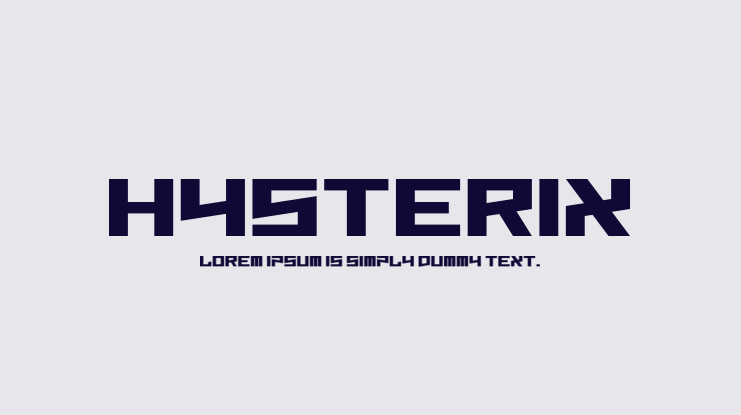 Hysterix Font