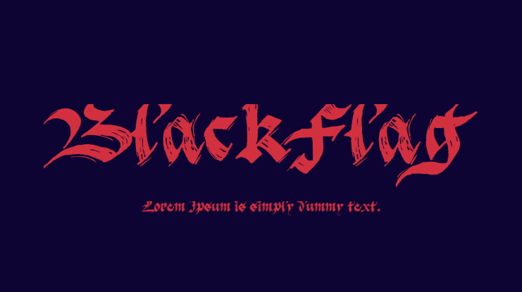 BlackFlag Font