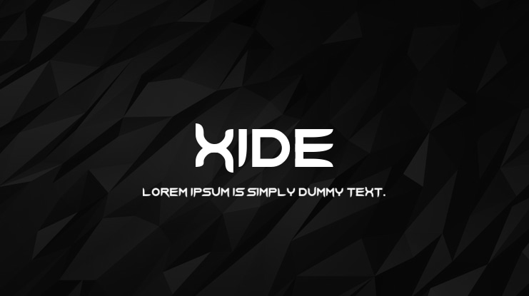 Xide Font