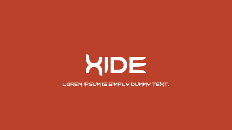 Xide Font