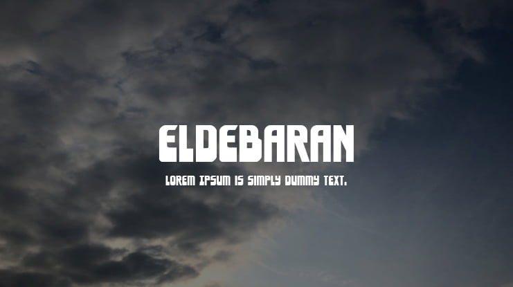 Eldebaran Font Family