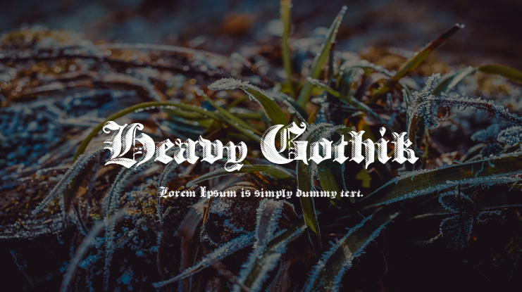 Heavy Gothik Font