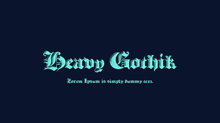 Heavy Gothik Font