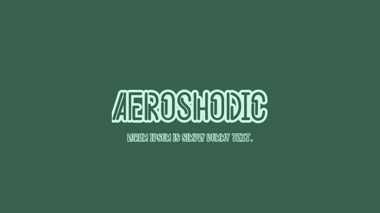 Aeroshodic Font