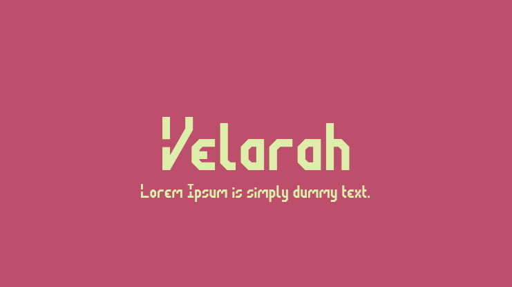 Velarah Font