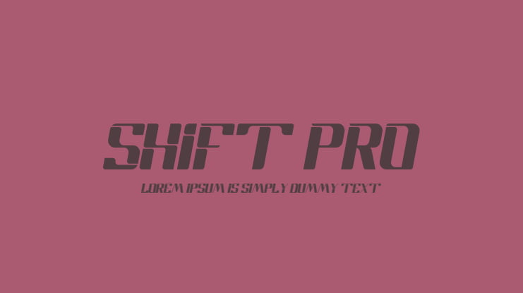 shift Pro Font