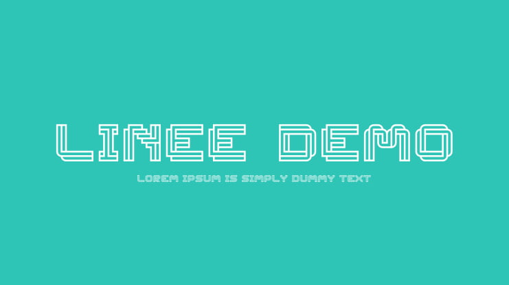 Linee-DEMO Font
