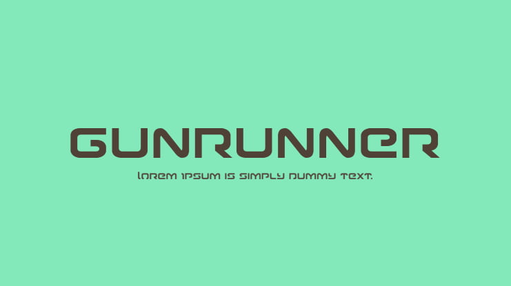Gunrunner Font Family