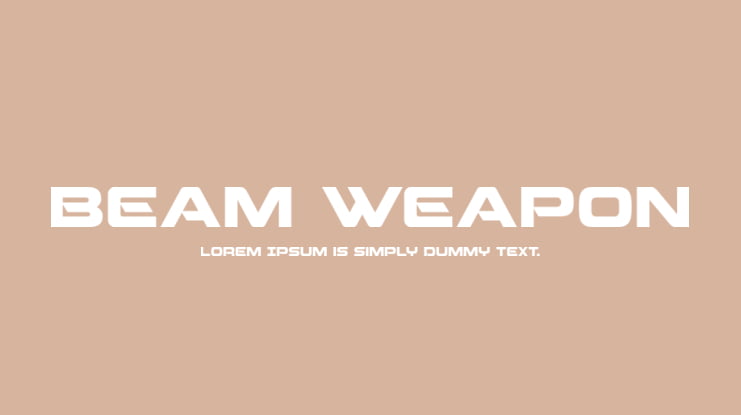 Beam Weapon Font Family
