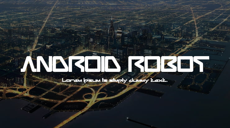 ANDROID ROBOT Font