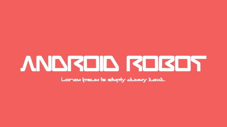 ANDROID ROBOT Font