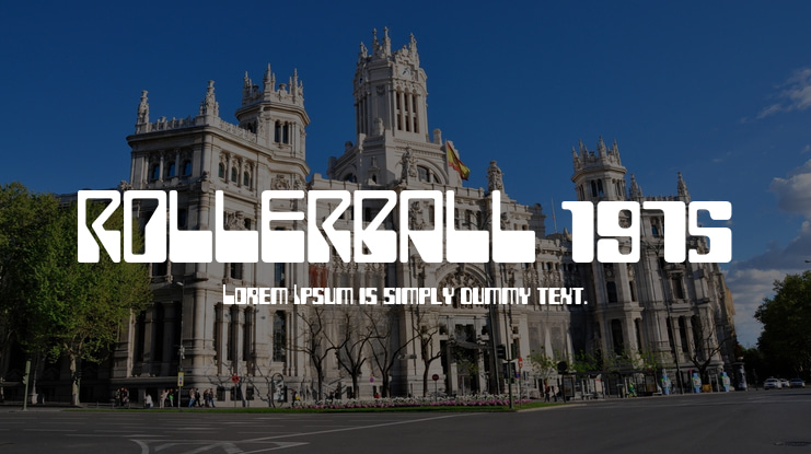 ROLLERBALL 1975 Font
