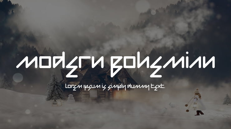 Modern Bohemian Font