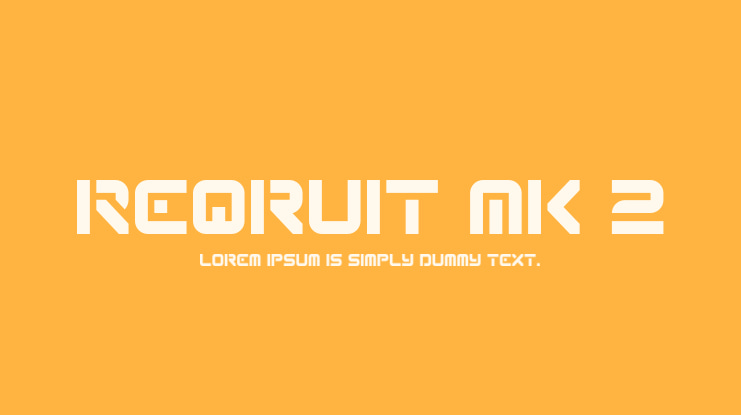 Reqruit Mk 2 Font