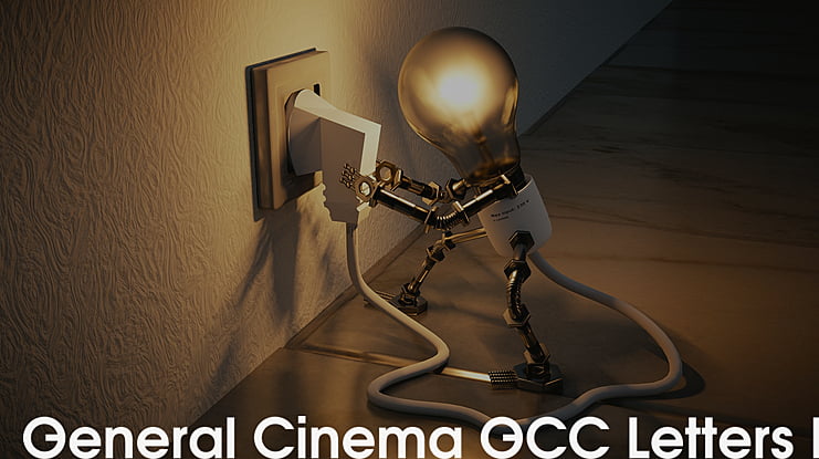 General Cinema GCC Letters Font