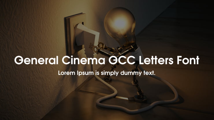 General Cinema GCC Letters Font