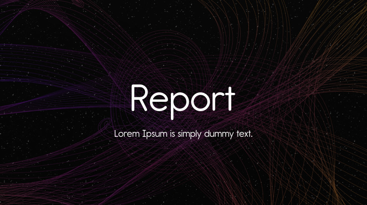 Report Font Family