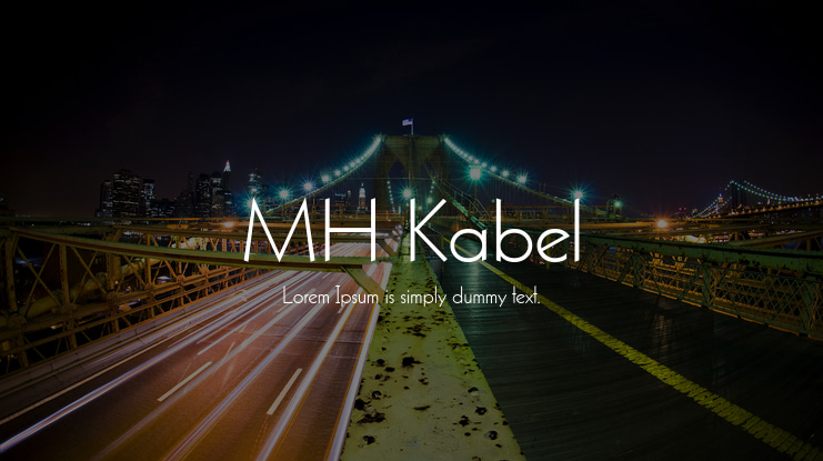 MH Kabel Font