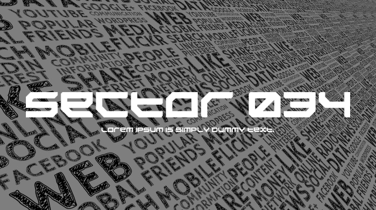 Sector 034 Font