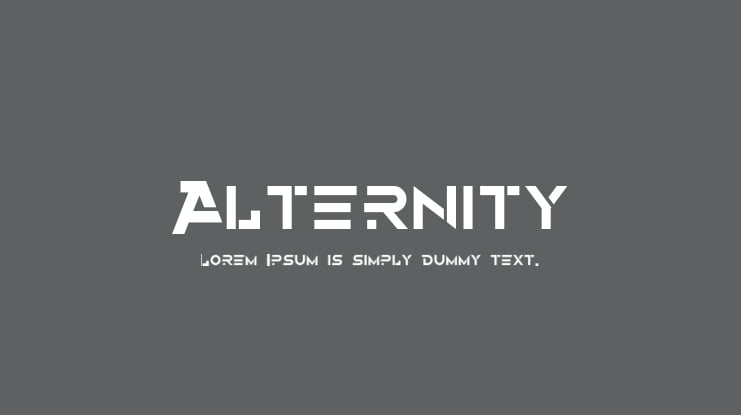 Alternity Font Family