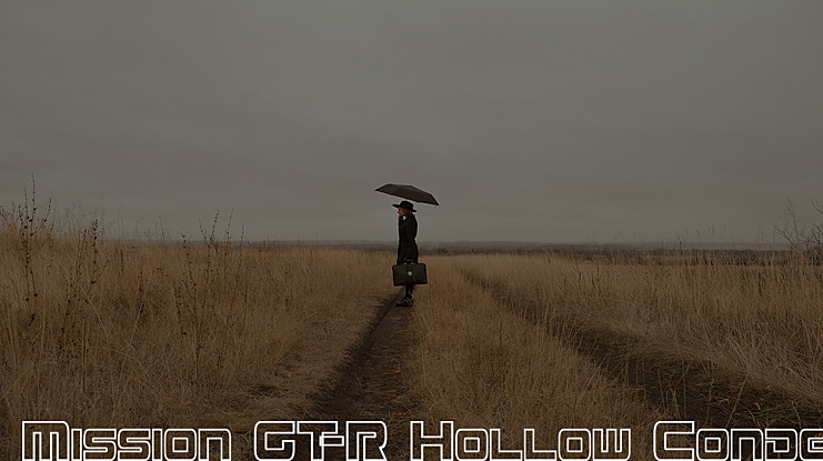 Mission GT-R Hollow Condensed Font Family