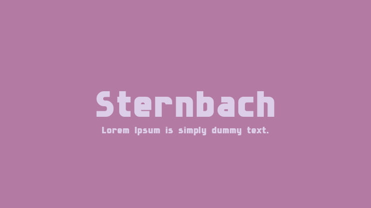 Sternbach Font Family