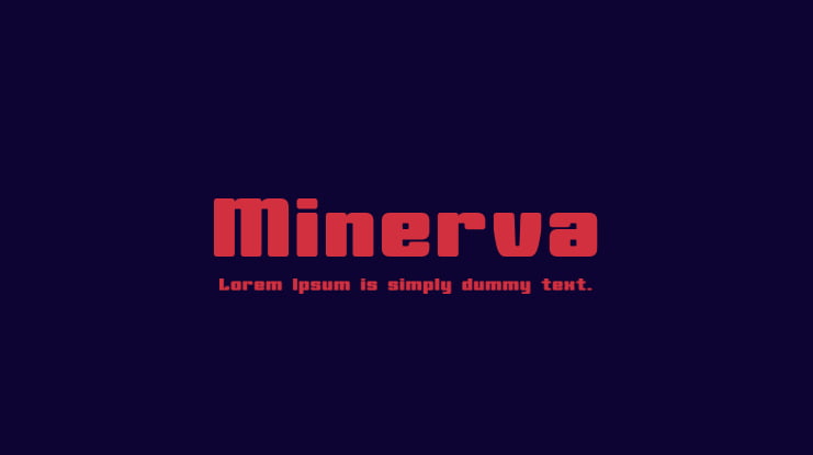 Minerva Font Family