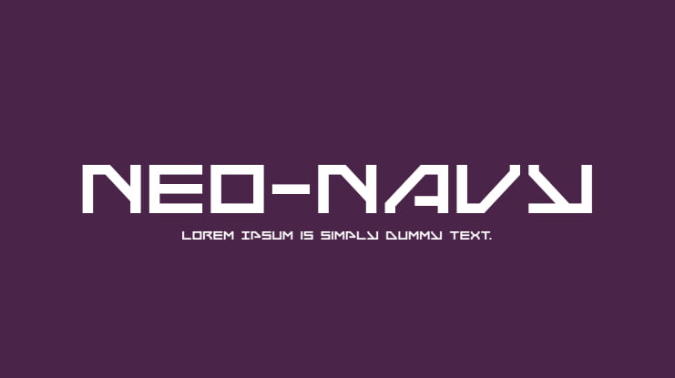 Neo-Navy Font Family