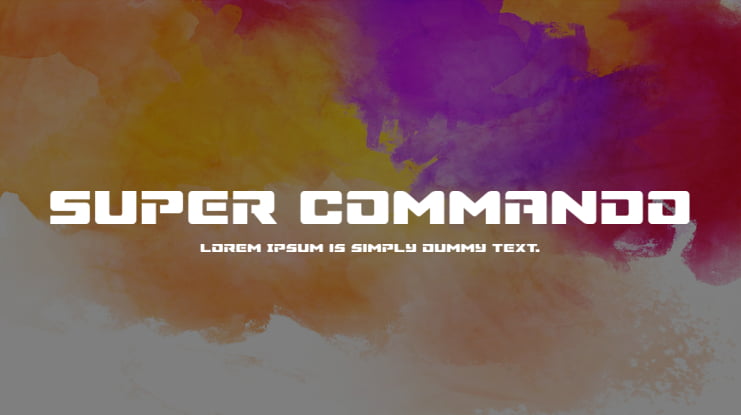 Super Commando Font Family
