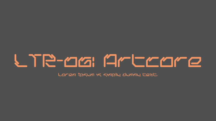 LTR-06: Artcore Font