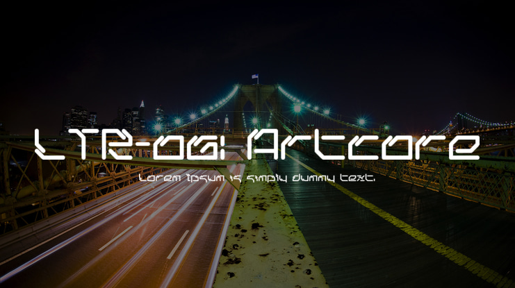 LTR-06: Artcore Font