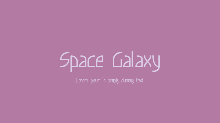 Space_Galaxy Font