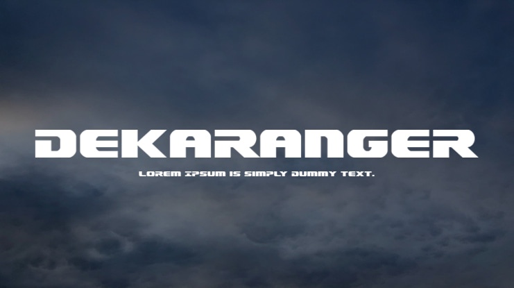 Dekaranger Font Family