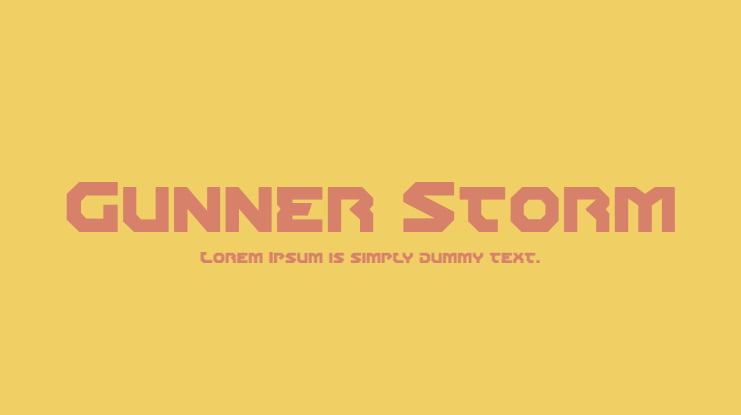 Gunner Storm Font Family
