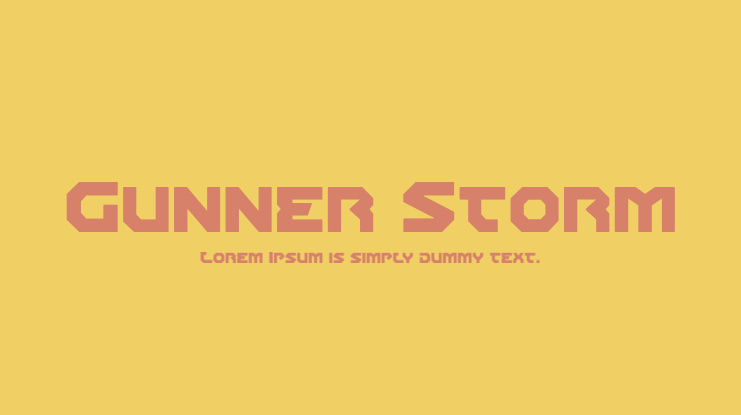 Gunner Storm Font Family
