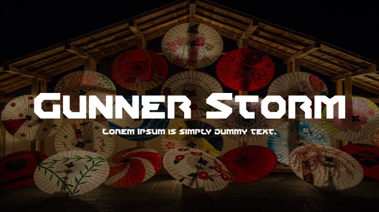 Gunner Storm Font Family