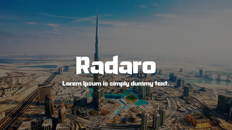 Radaro Font