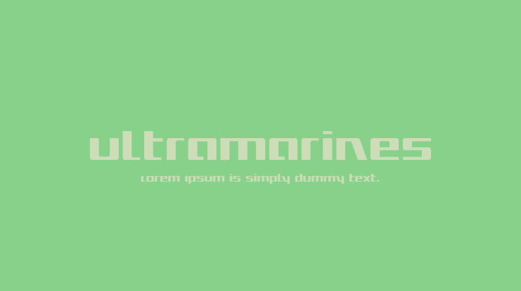 Ultramarines Font Family