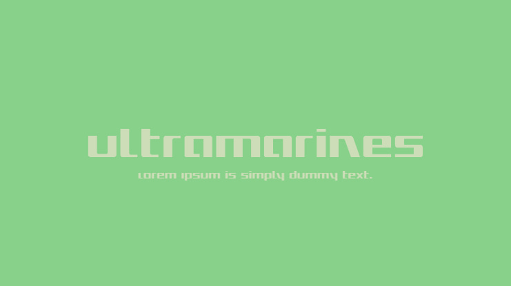 Ultramarines Font Family