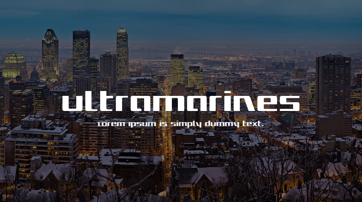 Ultramarines Font Family