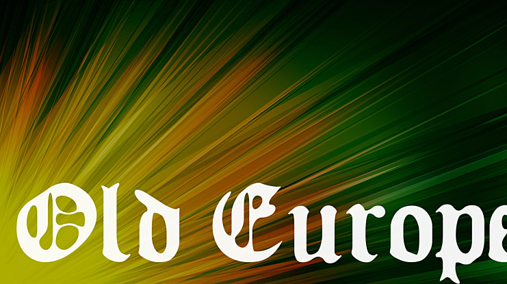 Old Europe Font